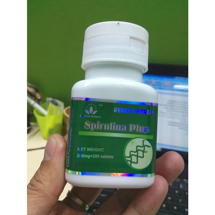 Spirulina plus tablet green world 200 caps