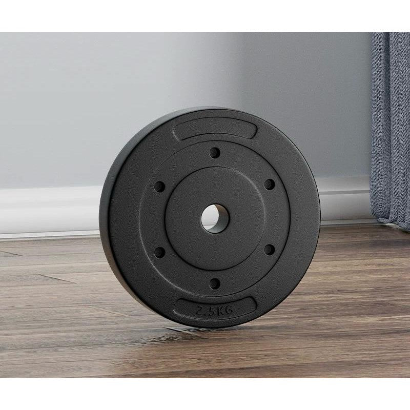 POTENCE PLATE DUMBELL 2.5KG DUMBEL PLAT PVC BEBAN BARBEL BARBELLL DUMBBELL 2.5 KG PLAT POTENCE