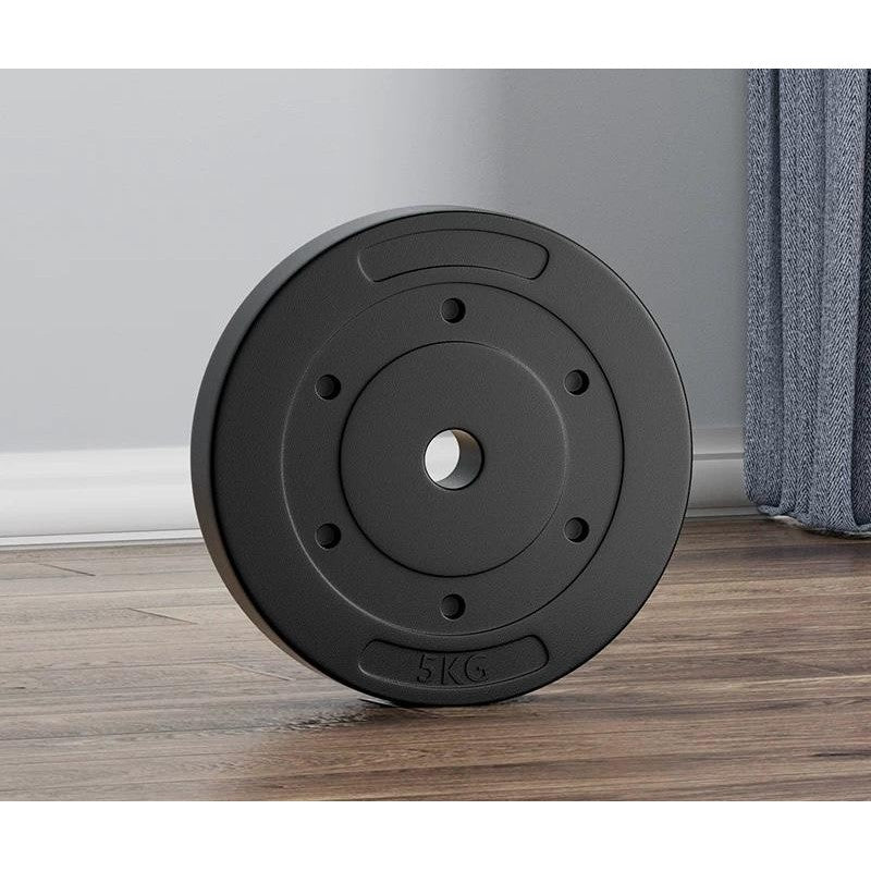 POTENCE PLATE DUMBELL 5KG DUMBEL PLAT PVC BEBAN BARBEL BARBELLL DUMBBELL 5 KG PLAT POTENCE