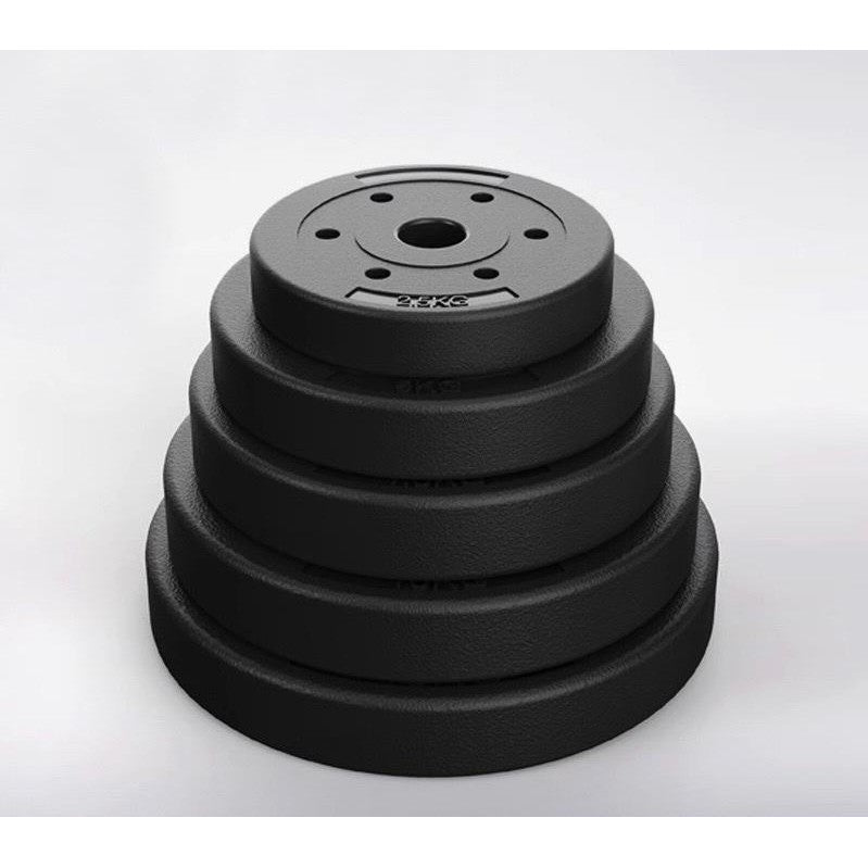 POTENCE PLATE DUMBELL10KG DUMBEL PLAT PVC BEBAN BARBEL BARBELLL DUMBBELL PLAT POTENCE