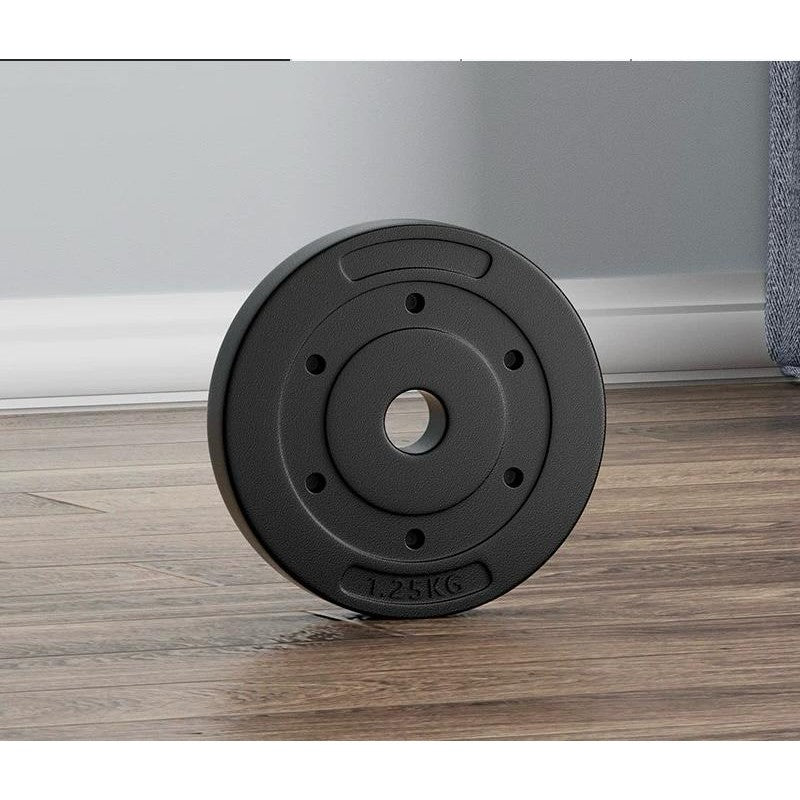 POTENCE PLATE DUMBELL 1.25KG DUMBEL PLAT PVC BEBAN BARBEL BARBELLL DUMBBELL 1.25 KG PLAT POTENCE