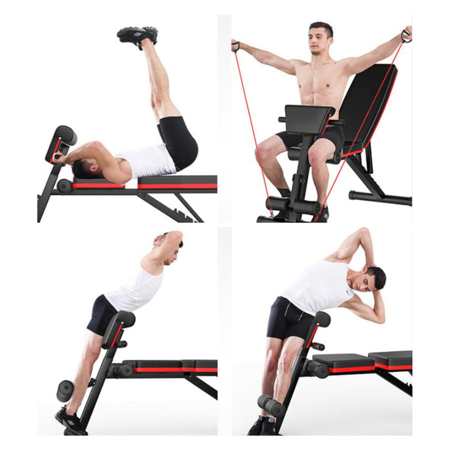 POTENCE Sit Up Bench Adjustable Folding Fitness Bench Press Dumbbell Weight Bench Kursi Gym Olahraga Fitness Dumbell Stool