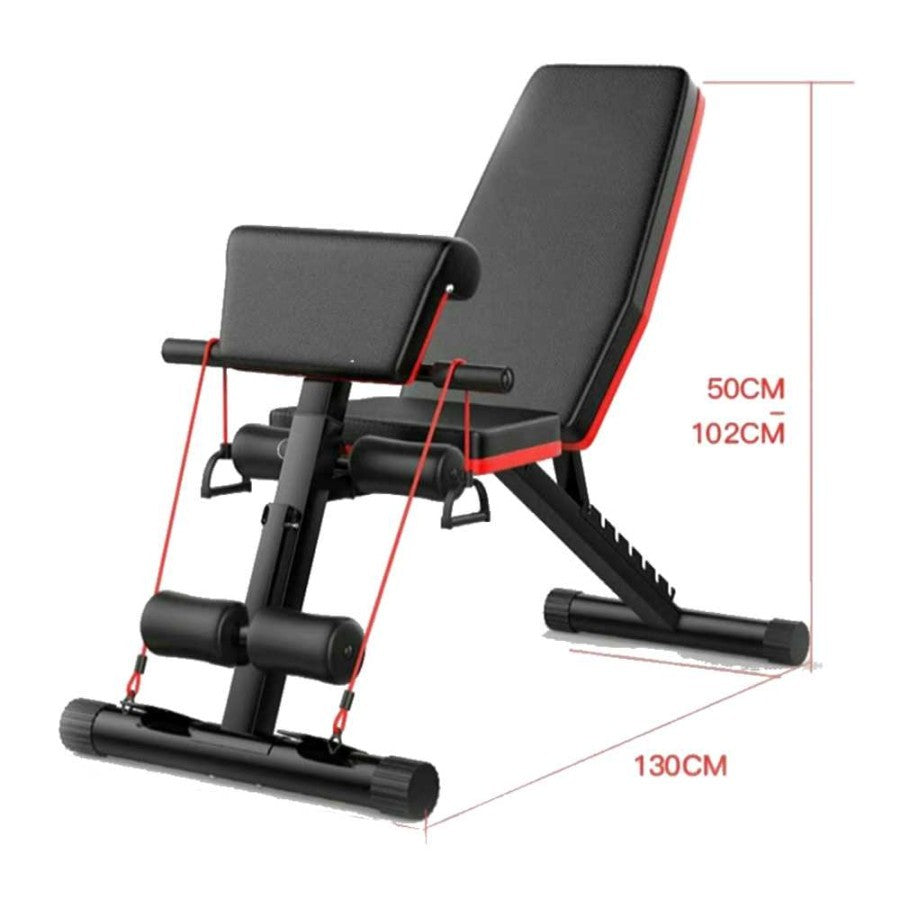 POTENCE Sit Up Bench Adjustable Folding Fitness Bench Press Dumbbell Weight Bench Kursi Gym Olahraga Fitness Dumbell Stool