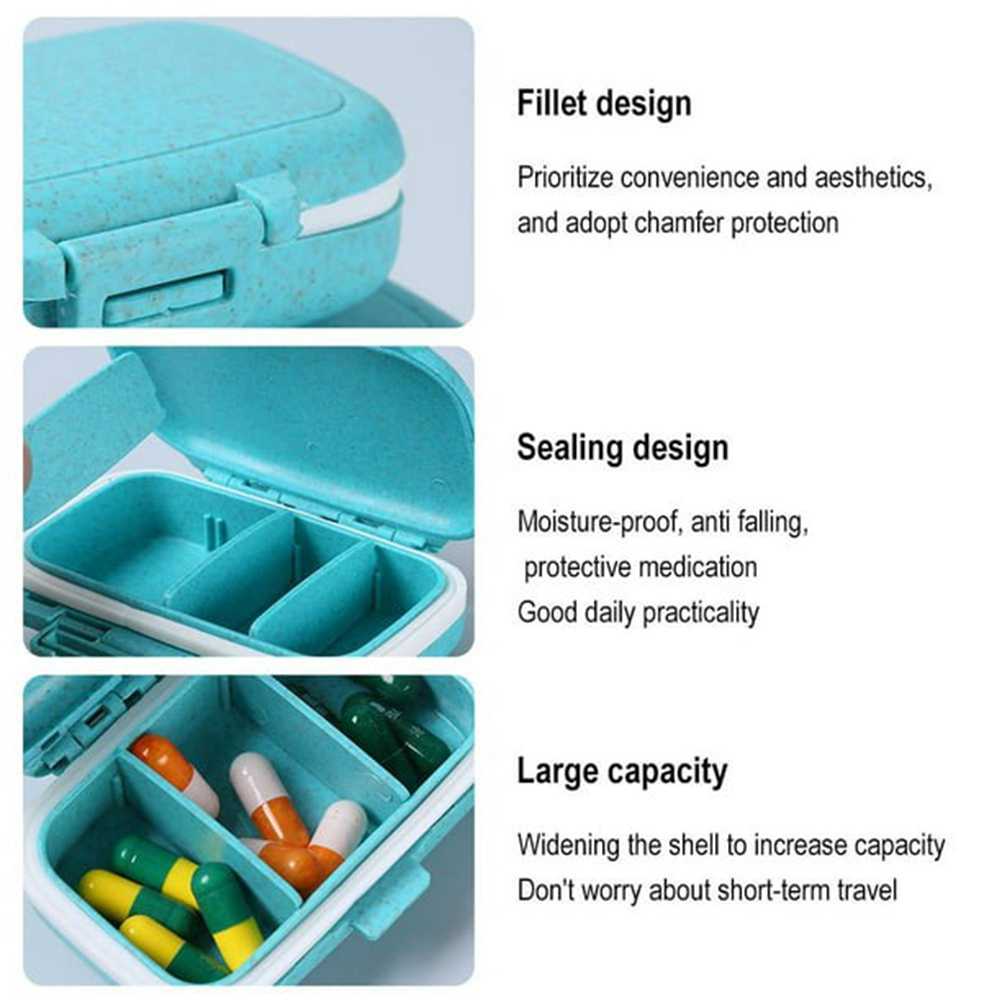 SHURUN Kotak Obat Mini Portable Medicine Pill Box Adjustable 3 Grid - SH-3