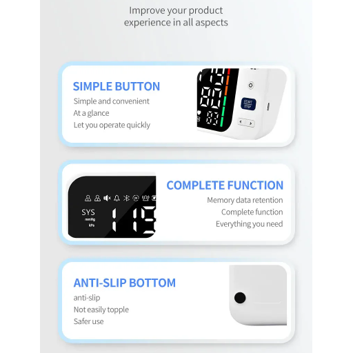 SINOHERO Tensimeter Digital Pengukur Tekanan Darah English Voice - GK102