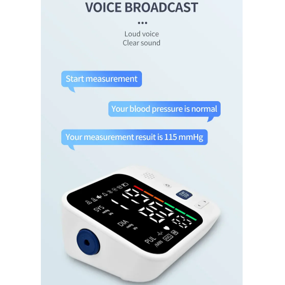 SINOHERO Tensimeter Digital Pengukur Tekanan Darah English Voice - GK102