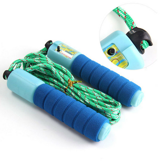 Skipping Jump Rope Tali Lompat Penghitung Loncatan Fitnes Handle Spons