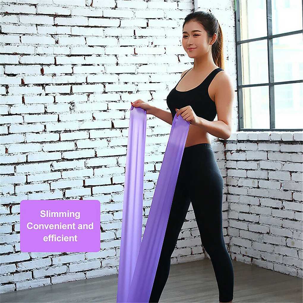 Slyz Tali Stretching Yoga Resistance Band Gym Fitness 150x15cm - Slyz46