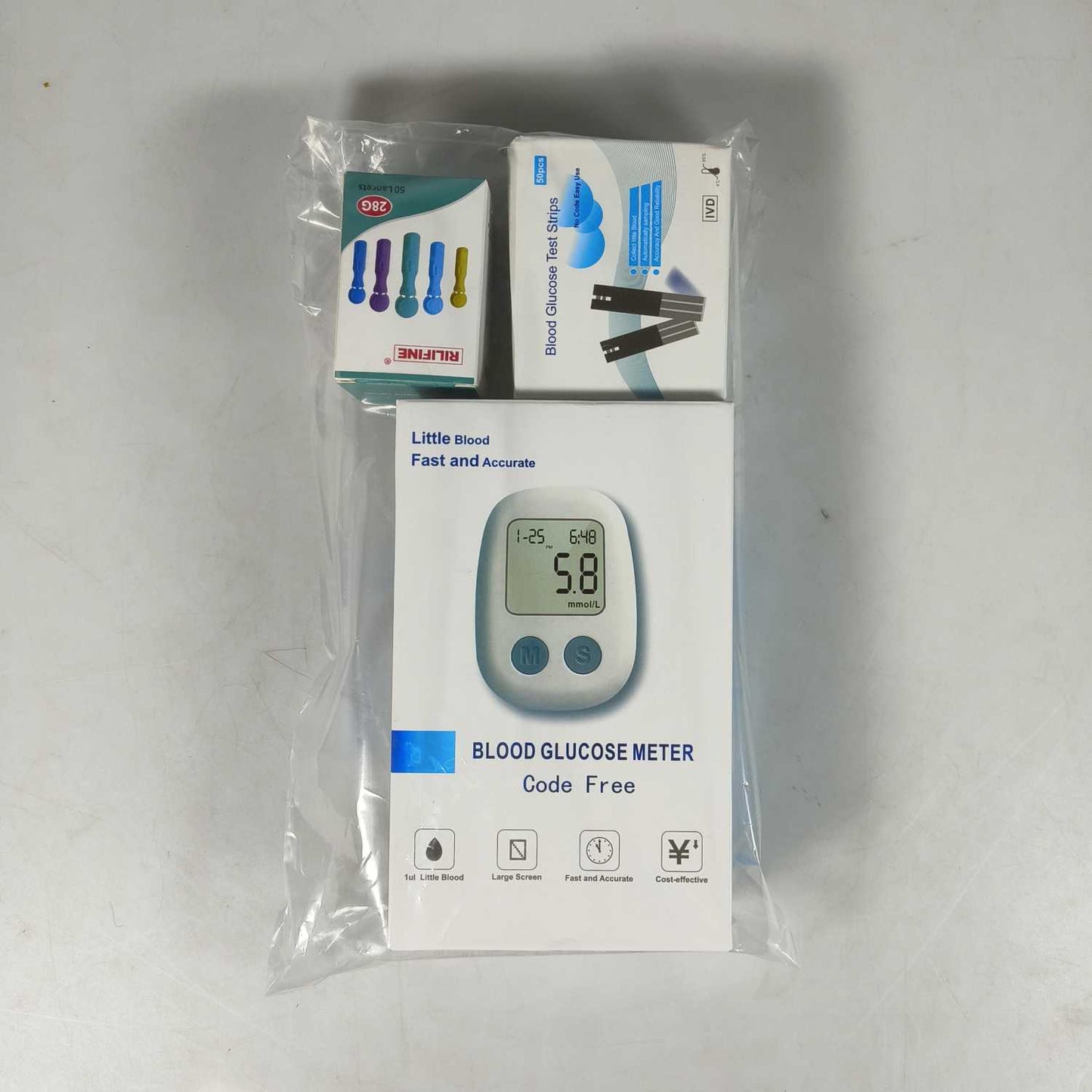 SPEAE Alat Cek Gula Darah Glucometer Kit 50 Test Strips - KH-200