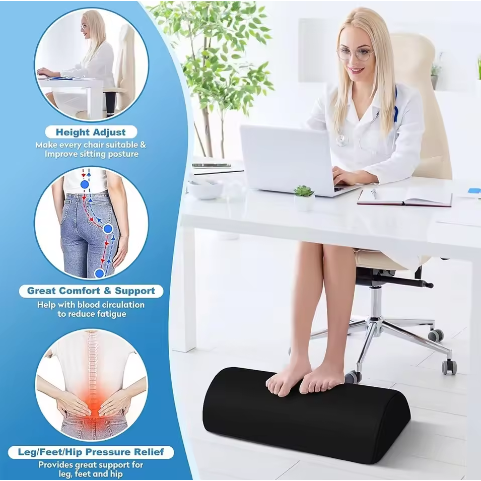 STAWHO Pijakan Kaki Foot Rest For Under Desk Foam Type Semi Circle - ST1