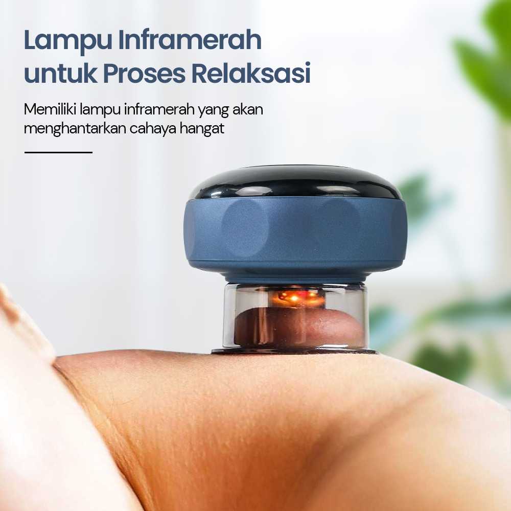 SUOLAER Alat Pijat Bekam Elektrik Red Light Therapy Massager 6 Level - S99-1