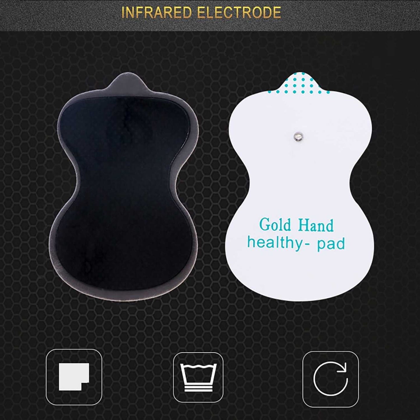SUOLAER Alat Pijat Elektrik Akupuntur Tempel TENS EMS 6 Mode 4 Pad - H-021