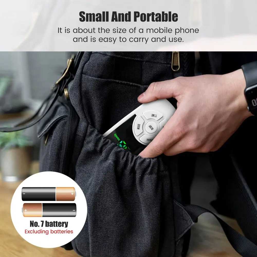 SUOLAER Alat Pijat Elektrik Akupuntur Tempel TENS EMS 6 Mode 4 Pad - H-021