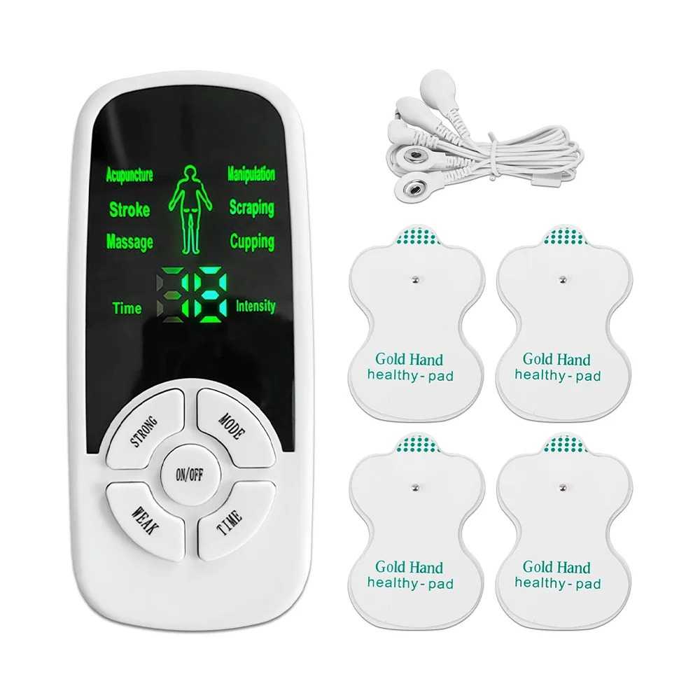 SUOLAER Alat Pijat Elektrik Akupuntur Tempel TENS EMS 6 Mode 4 Pad - H-021