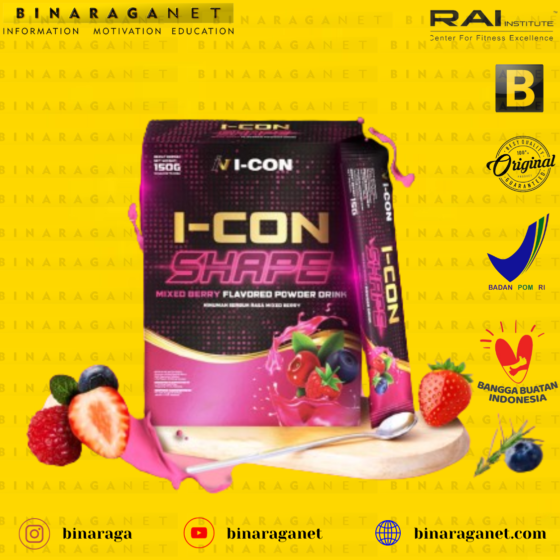 Icon Shape - 1 Box (Isi 10 Sachet) Antioksidan
