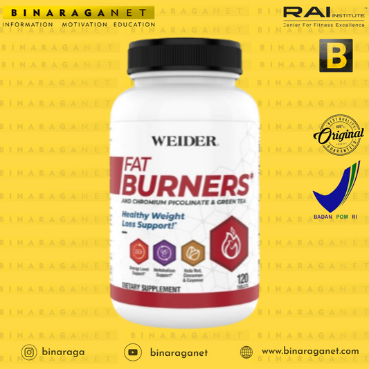 Fat Burners Weider 120 Tabs/ bakar lemak, kurangi berat badan