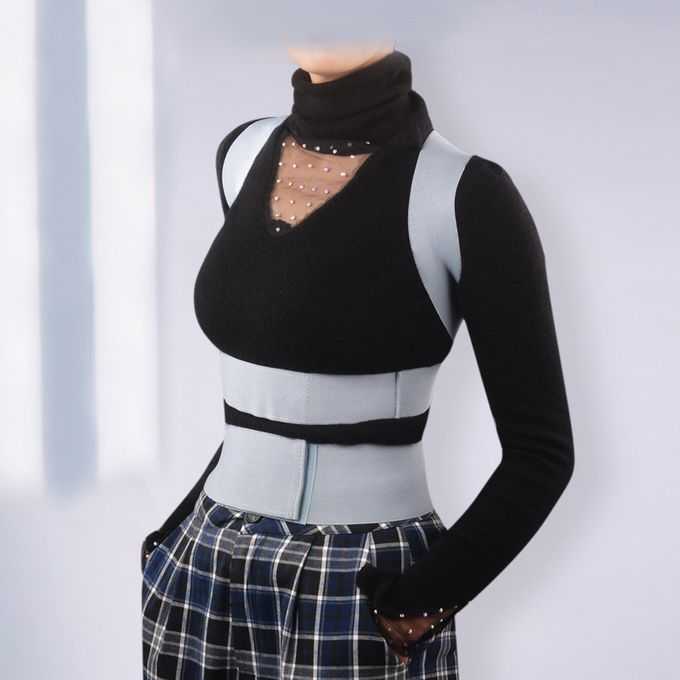 Syeendy Belt Terapi Koreksi Postur Punggung Dada Skoliosis Size M - SDY81