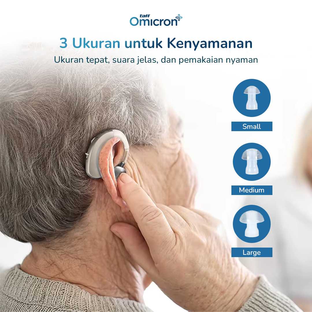 TaffOmicron Alat Bantu Dengar Hearing Aid Adjustable Rechargeable - JZ-1088F8