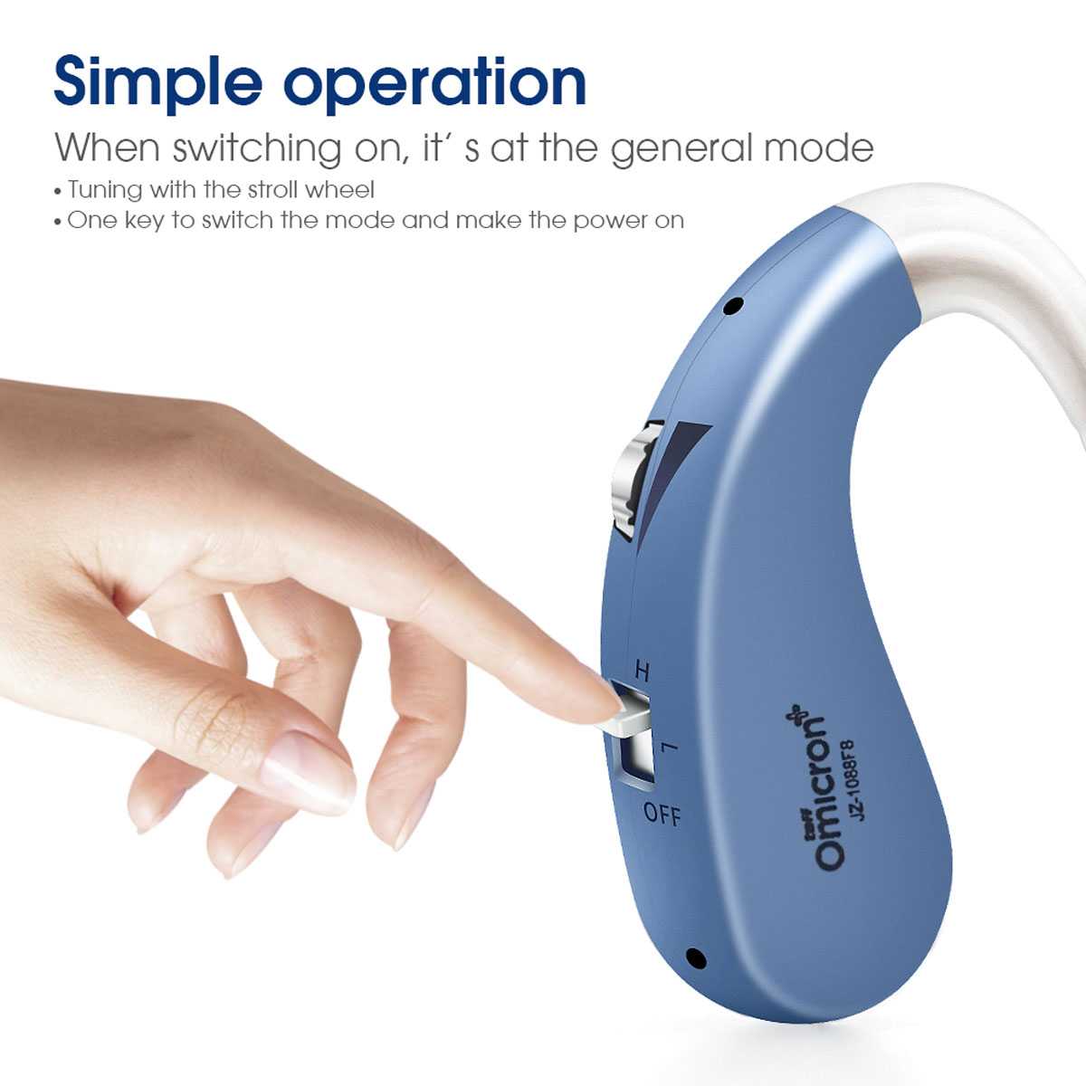 TaffOmicron Alat Bantu Dengar Hearing Aid Adjustable Rechargeable - JZ-1088F8