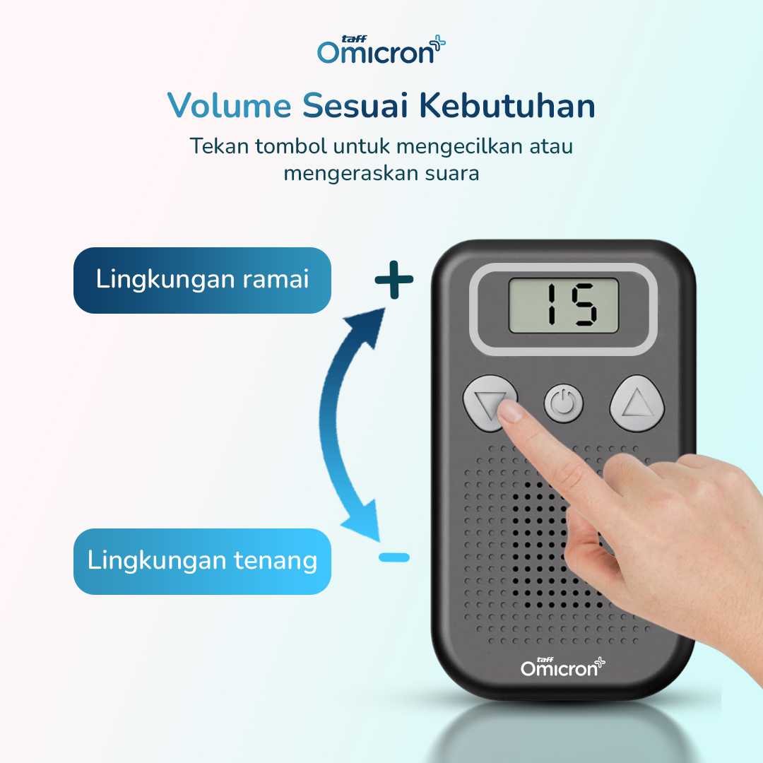 TaffOmicron Alat Bantu Dengar In-ear Hearing Aid Headset Back Clip - JY-2019A