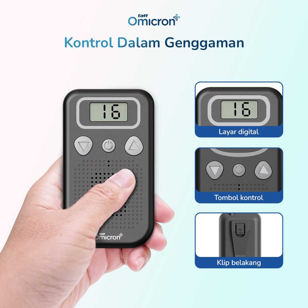 TaffOmicron Alat Bantu Dengar In-ear Hearing Aid Headset Back Clip - JY-2019A