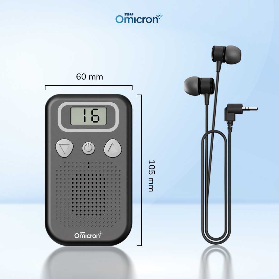 TaffOmicron Alat Bantu Dengar In-ear Hearing Aid Headset Back Clip - JY-2019A