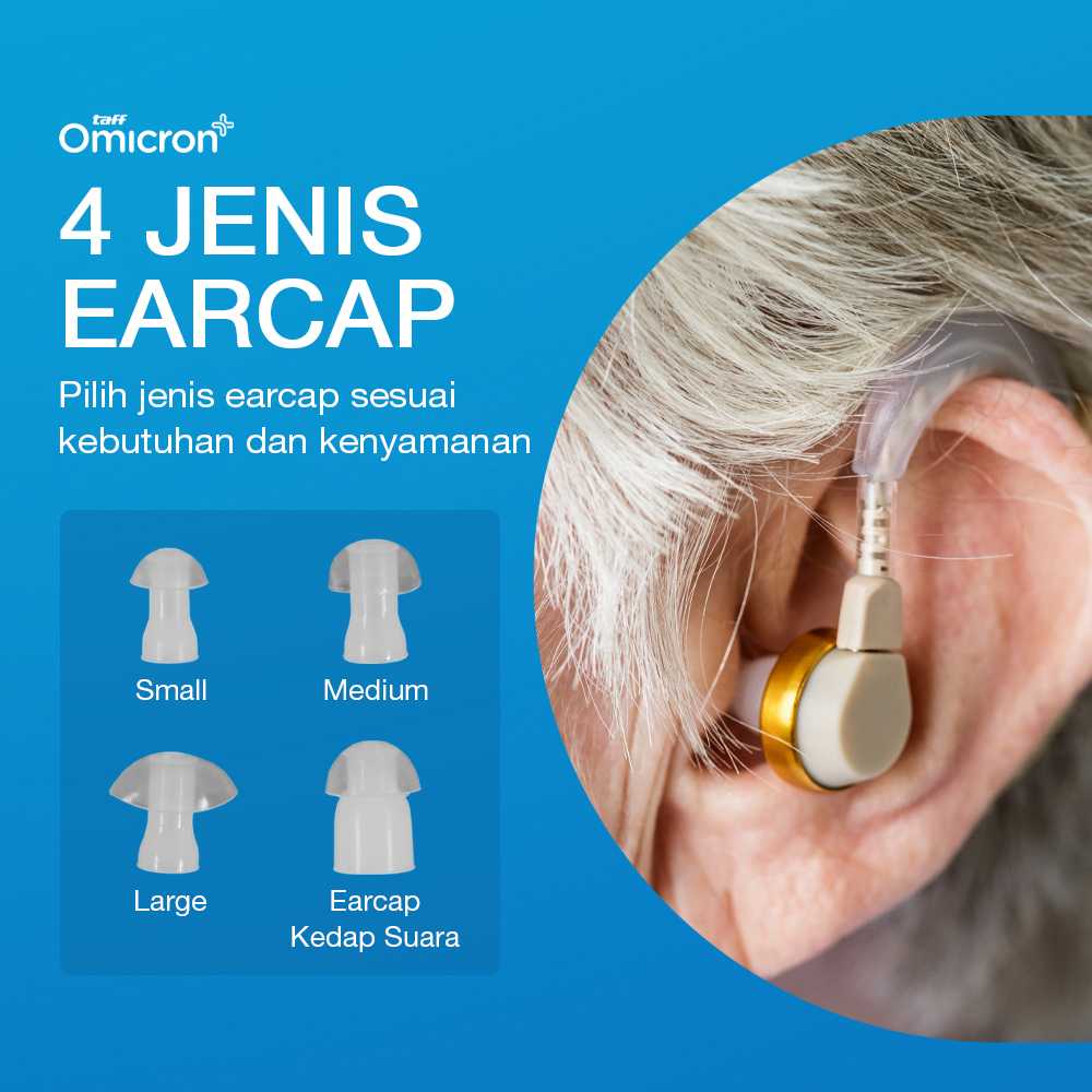 TaffOmicron Alat Bantu Dengar In Ear Hearing Aid - JZ-1088A1