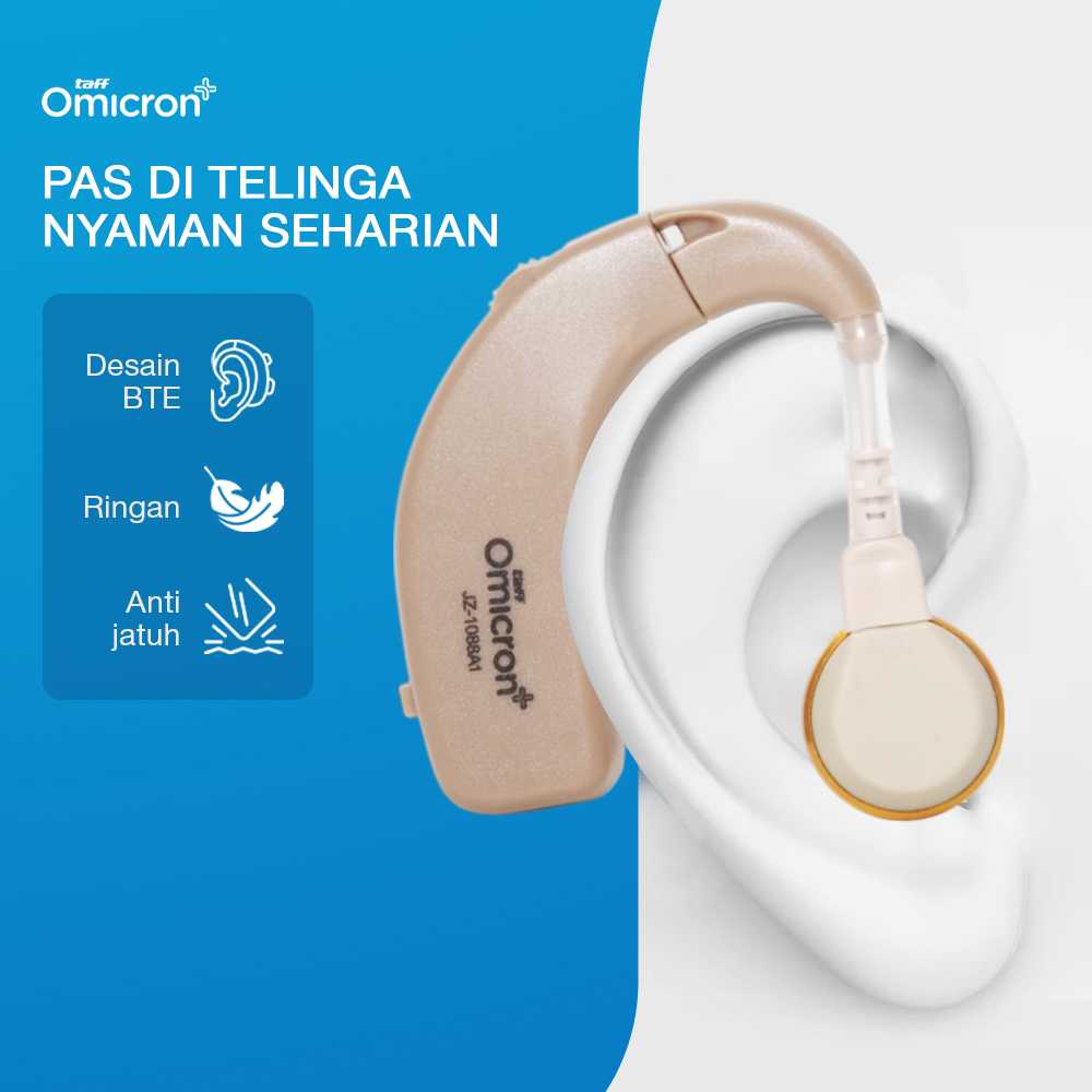 TaffOmicron Alat Bantu Dengar In Ear Hearing Aid - JZ-1088A1