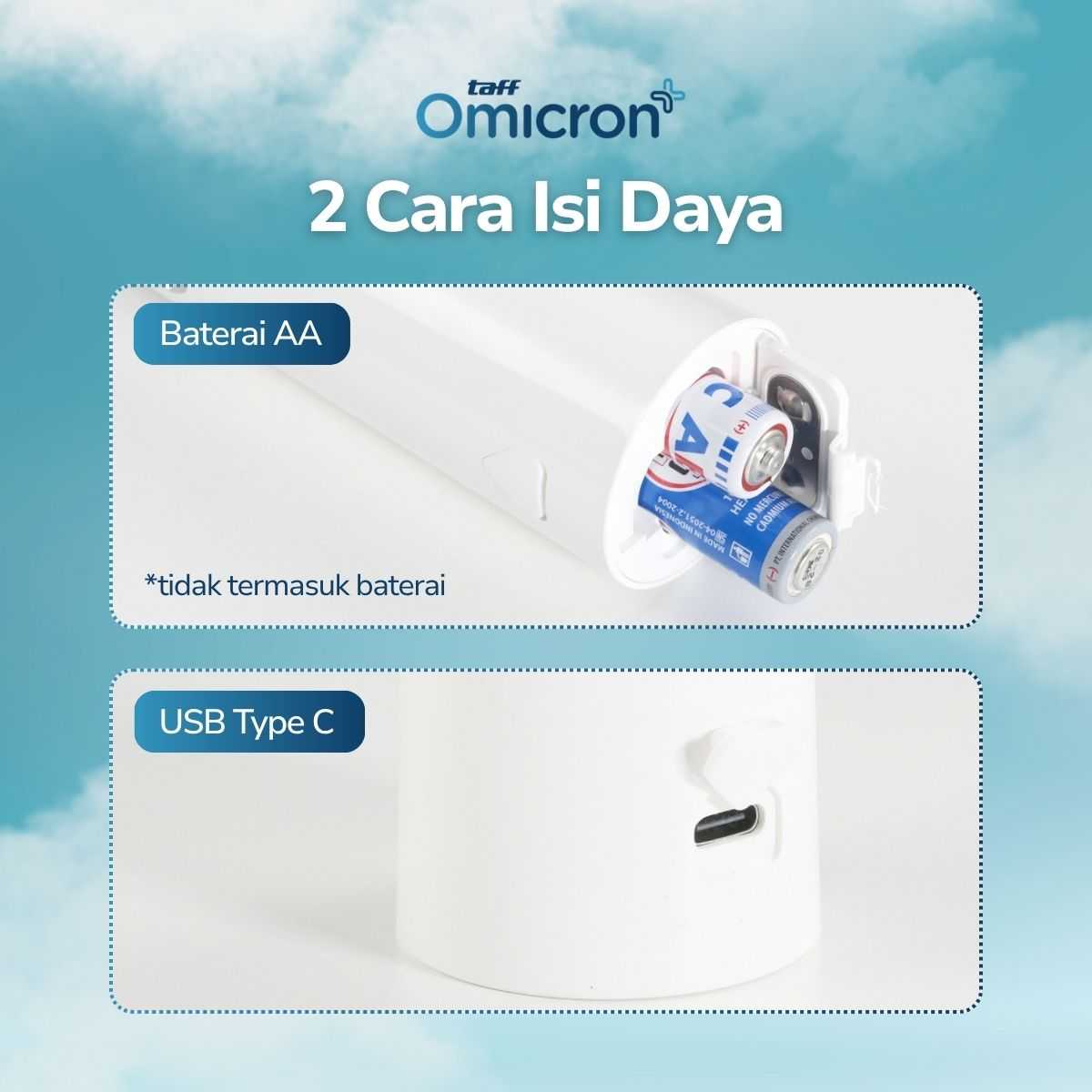 TaffOmicron Alat Terapi Pernapasan Mesh Nebulizer Portable Inhaler - JSL-W301
