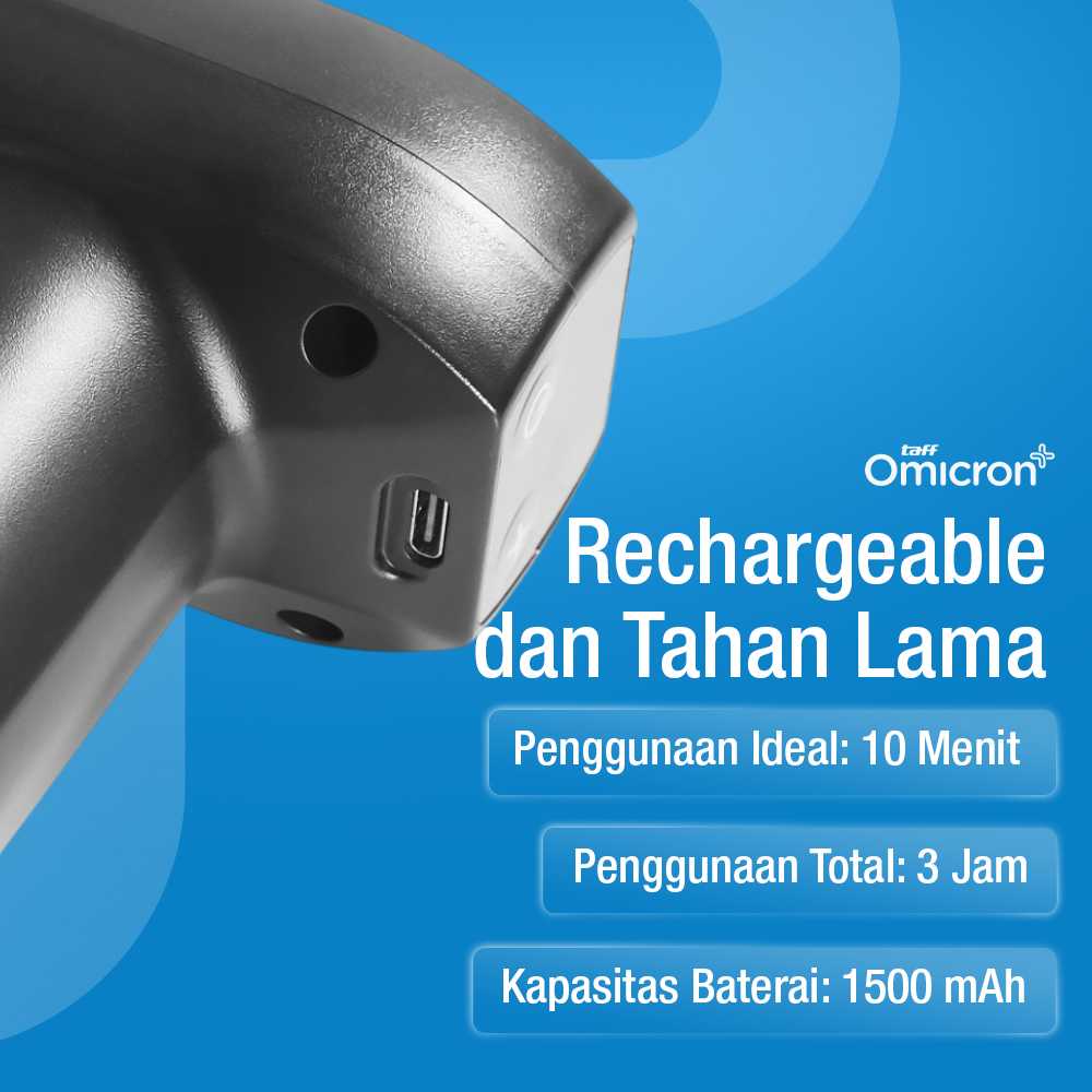 TaffOmicron Alat Pijat Elektrik Pundak Massage Gun 4 Head 99 Gear - YJ03