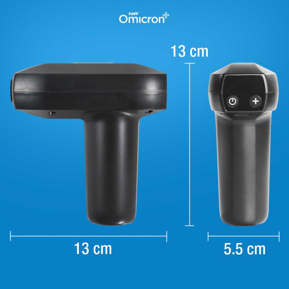 TaffOmicron Alat Pijat Elektrik Pundak Massage Gun 4 Head 99 Gear - YJ03