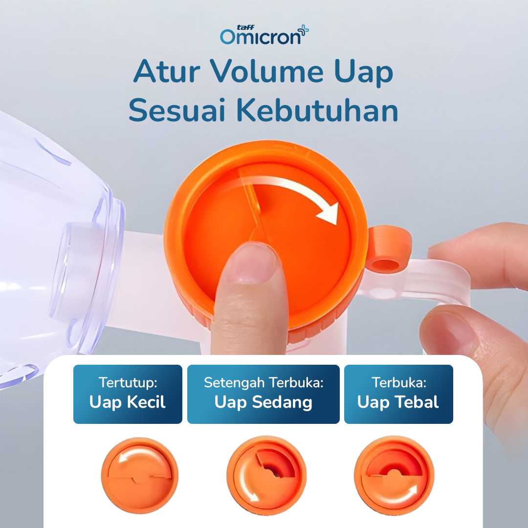 TaffOmicron Alat Terapi Pernapasan Compressor Nebulizer Inhaler - GS-302