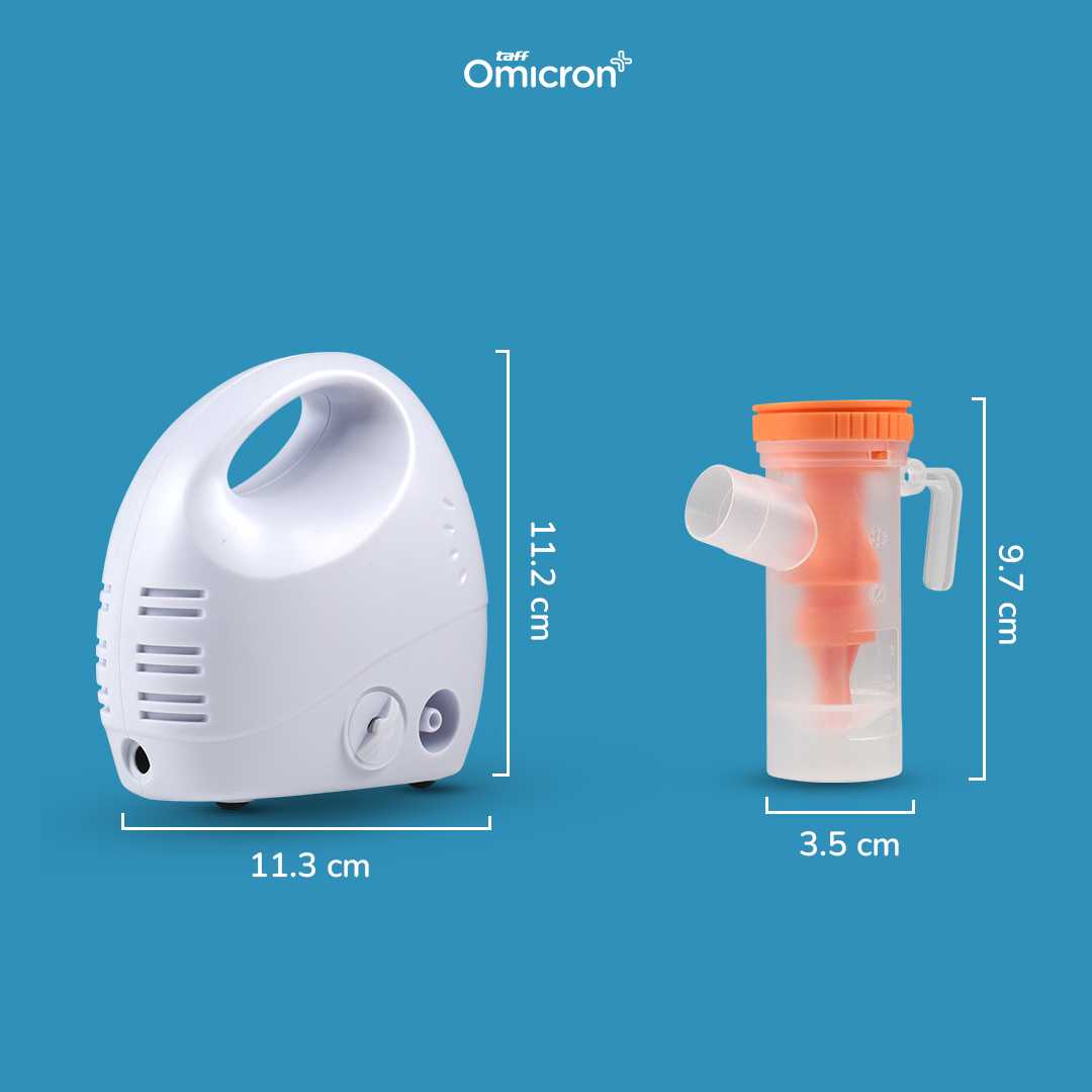 TaffOmicron Alat Terapi Pernapasan Compressor Nebulizer Inhaler - GS-302
