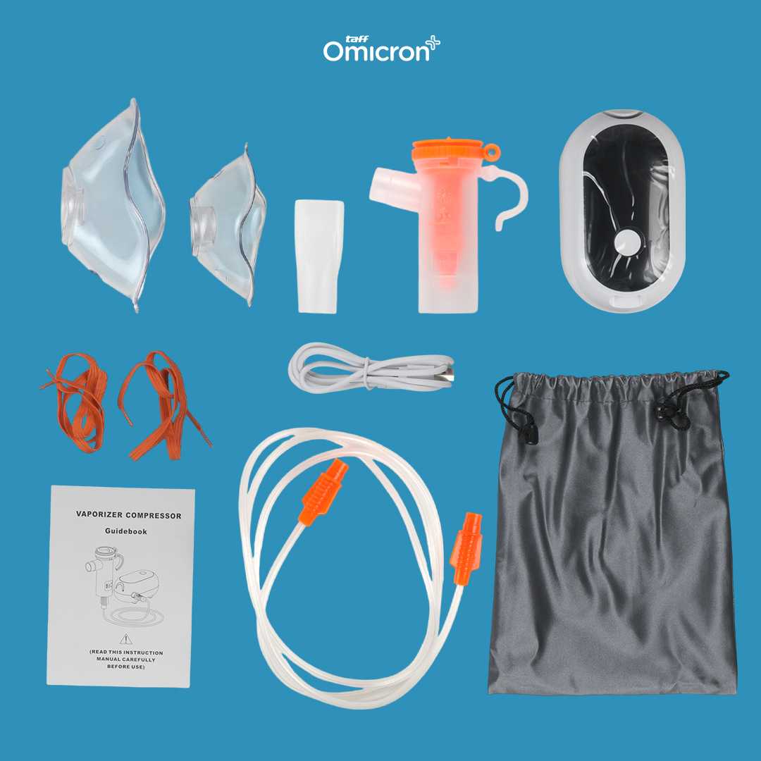 TaffOmicron Alat Terapi Pernapasan Compressor Nebulizer Inhaler - SZ5
