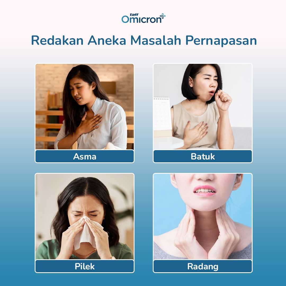 TaffOmicron Alat Terapi Pernapasan Compressor Nebulizer Inhaler - SZ5