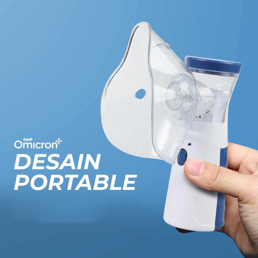 TaffOmicron Alat Terapi Pernapasan Mesh Nebulizer Portable Inhaler - JSL-W302