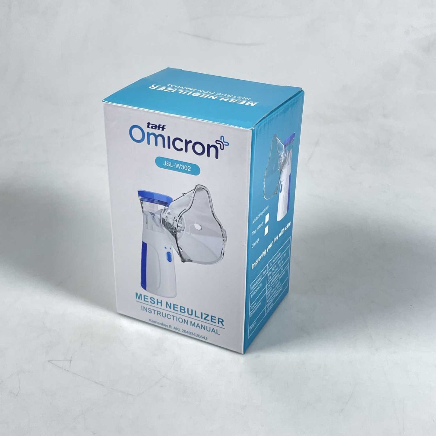 TaffOmicron Alat Terapi Pernapasan Mesh Nebulizer Portable Inhaler - JSL-W302