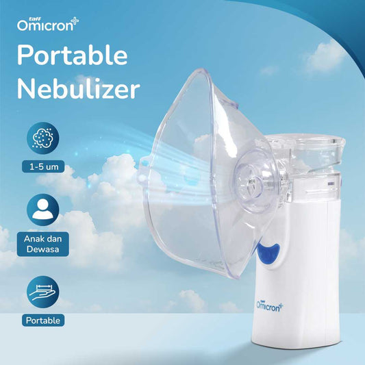 TaffOmicron Alat Terapi Pernapasan Mesh Nebulizer Portable Inhaler - UN100