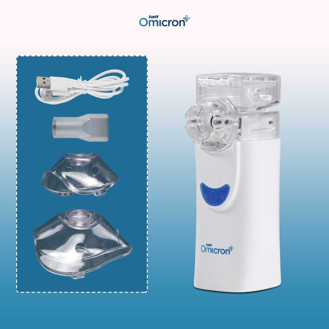 TaffOmicron Alat Terapi Pernapasan Mesh Nebulizer Portable Inhaler - UN100