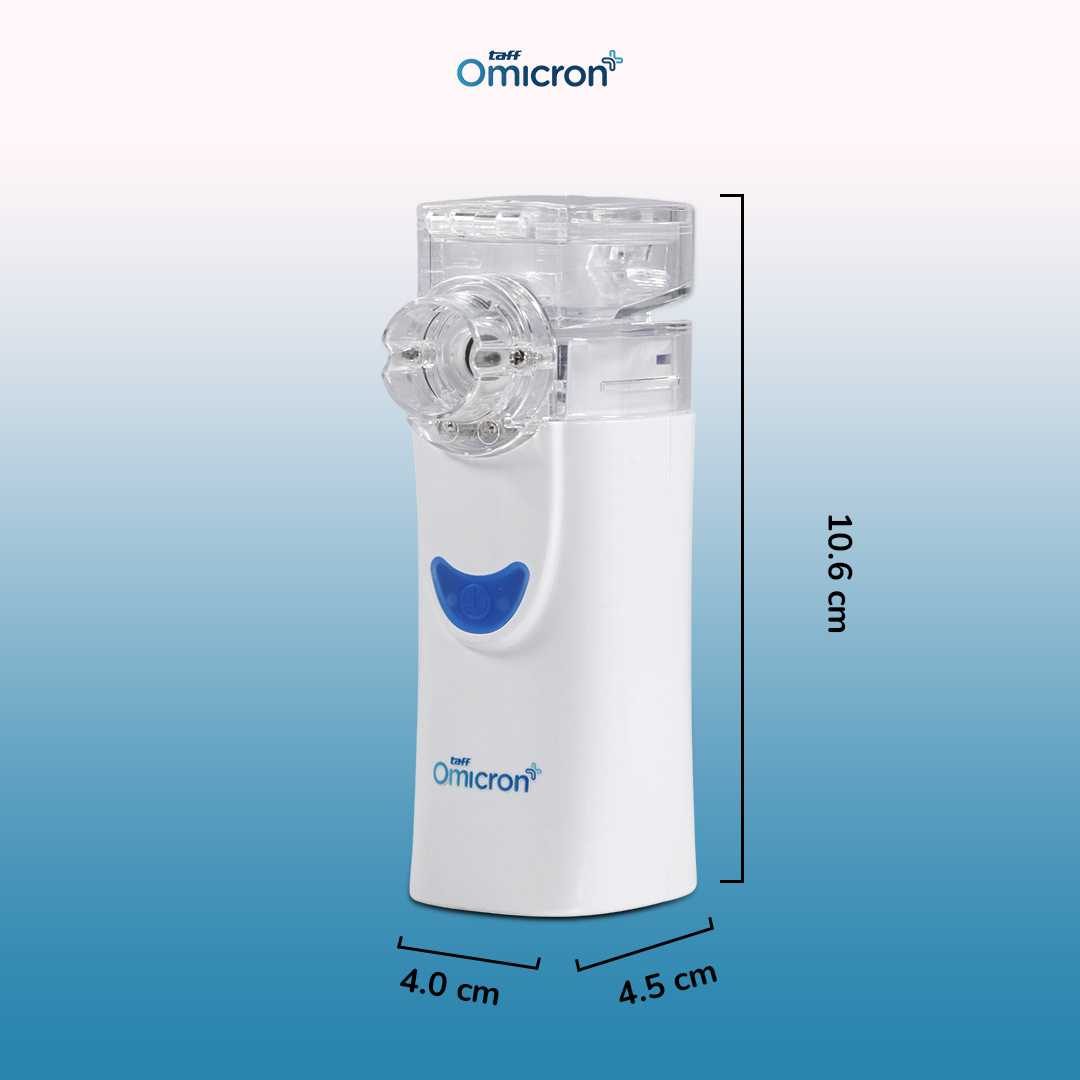 TaffOmicron Alat Terapi Pernapasan Mesh Nebulizer Portable Inhaler - UN100