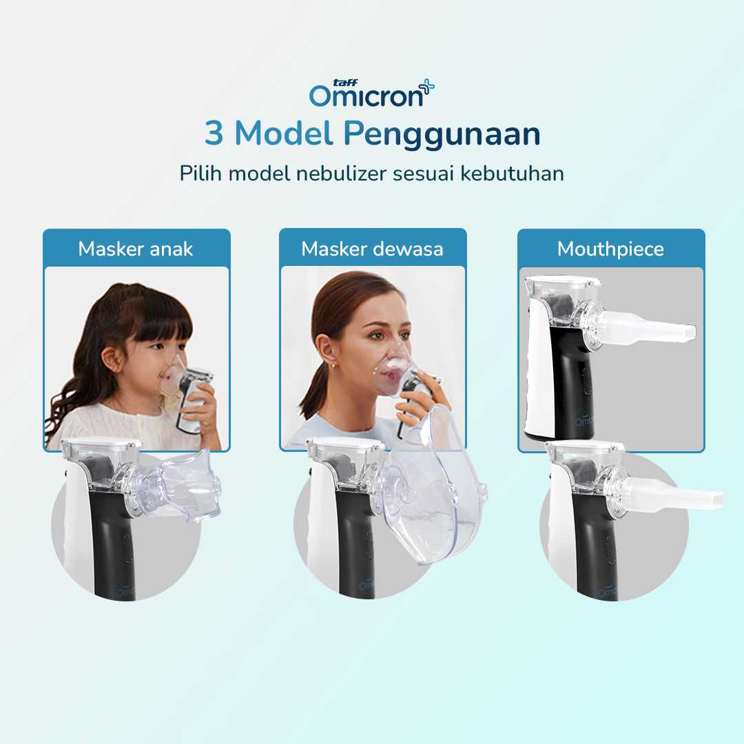 TaffOmicron Alat Terapi Pernapasan Mesh Nebulizer Portable Inhaler - YK-N3AA