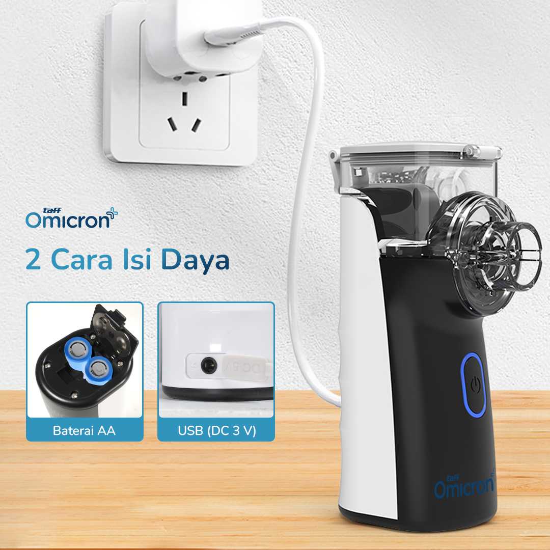 TaffOmicron Alat Terapi Pernapasan Mesh Nebulizer Portable Inhaler - YK-N3AA