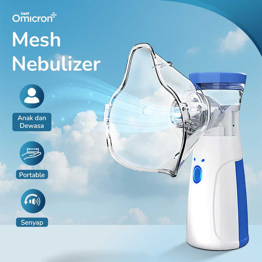 TaffOmicron Alat Terapi Pernapasan Mesh Nebulizer Portable Inhaler - JSL-W302B