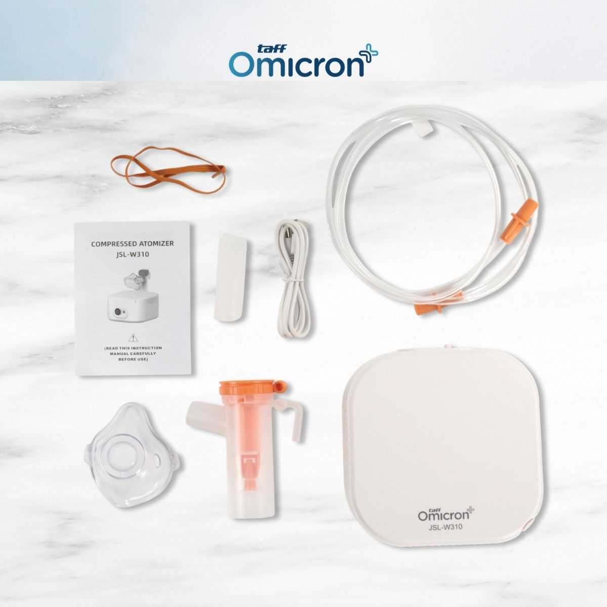 TaffOmicron Alat Terapi Pernapasan Compressor Nebulizer Inhaler - JSL-W310