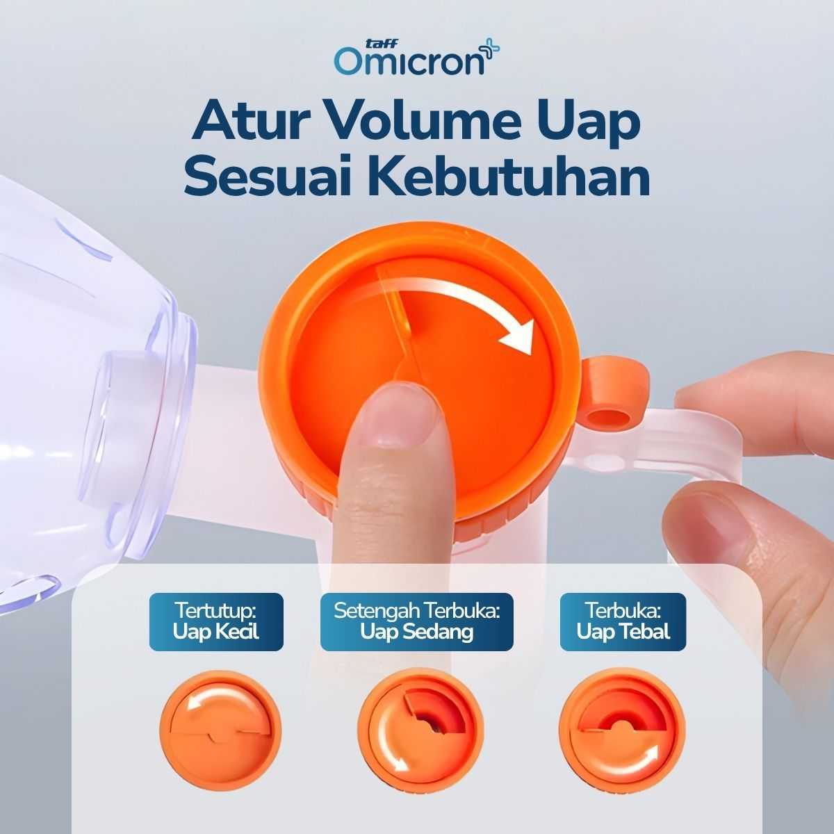TaffOmicron Alat Terapi Pernapasan Compressor Nebulizer Inhaler - JSL-W310