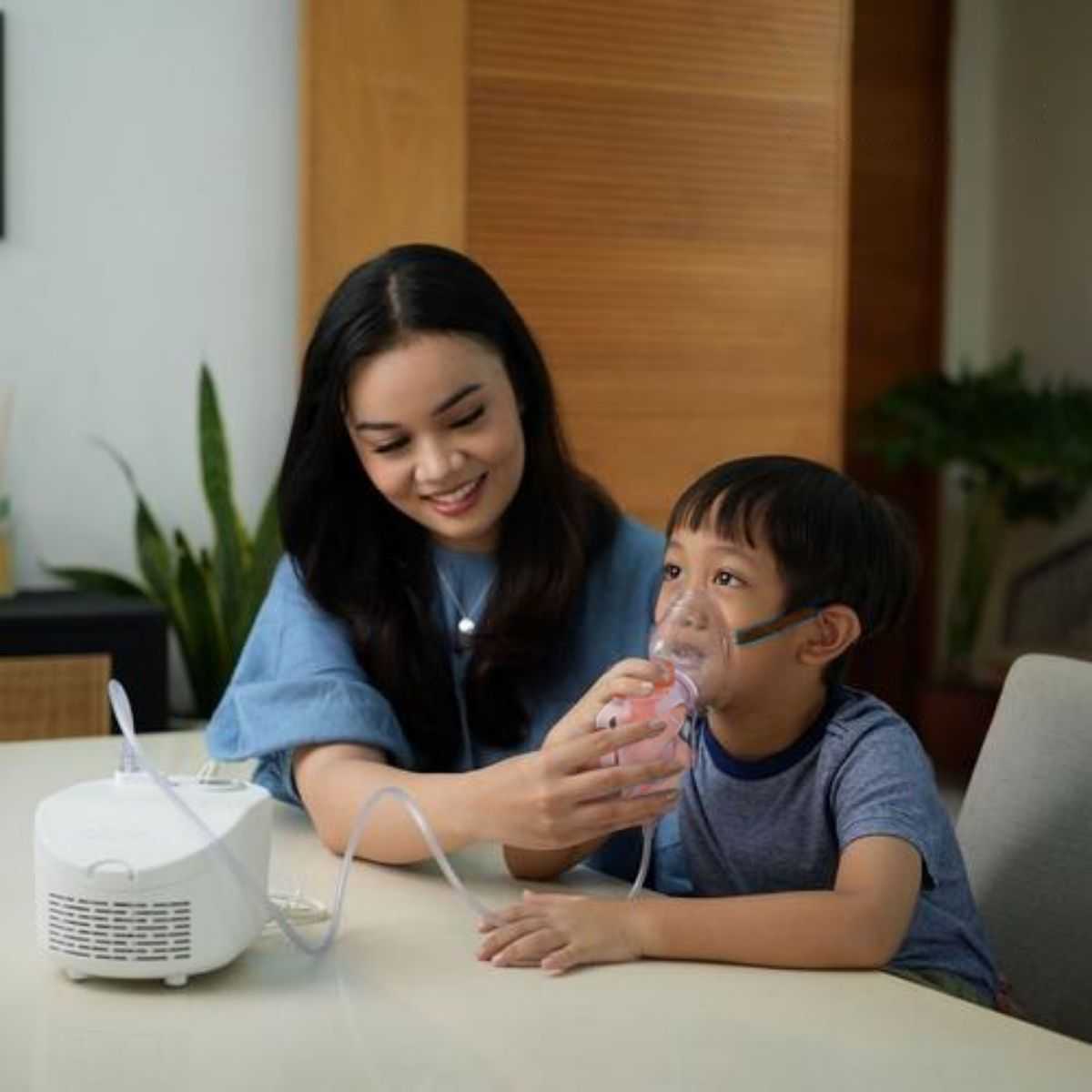 TaffOmicron Alat Terapi Pernapasan Compressor Nebulizer Inhaler - JSL-W310