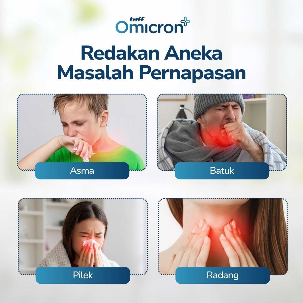 TaffOmicron Alat Terapi Pernapasan Ultrasonic Nebulizer Portable - MY-520A