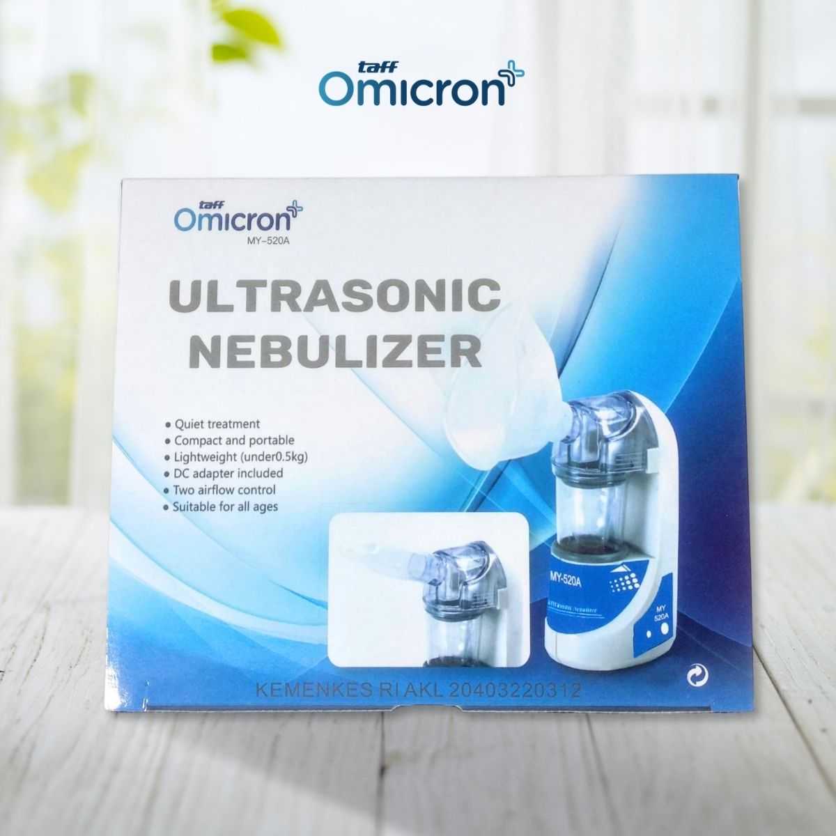 TaffOmicron Alat Terapi Pernapasan Ultrasonic Nebulizer Portable - MY-520A