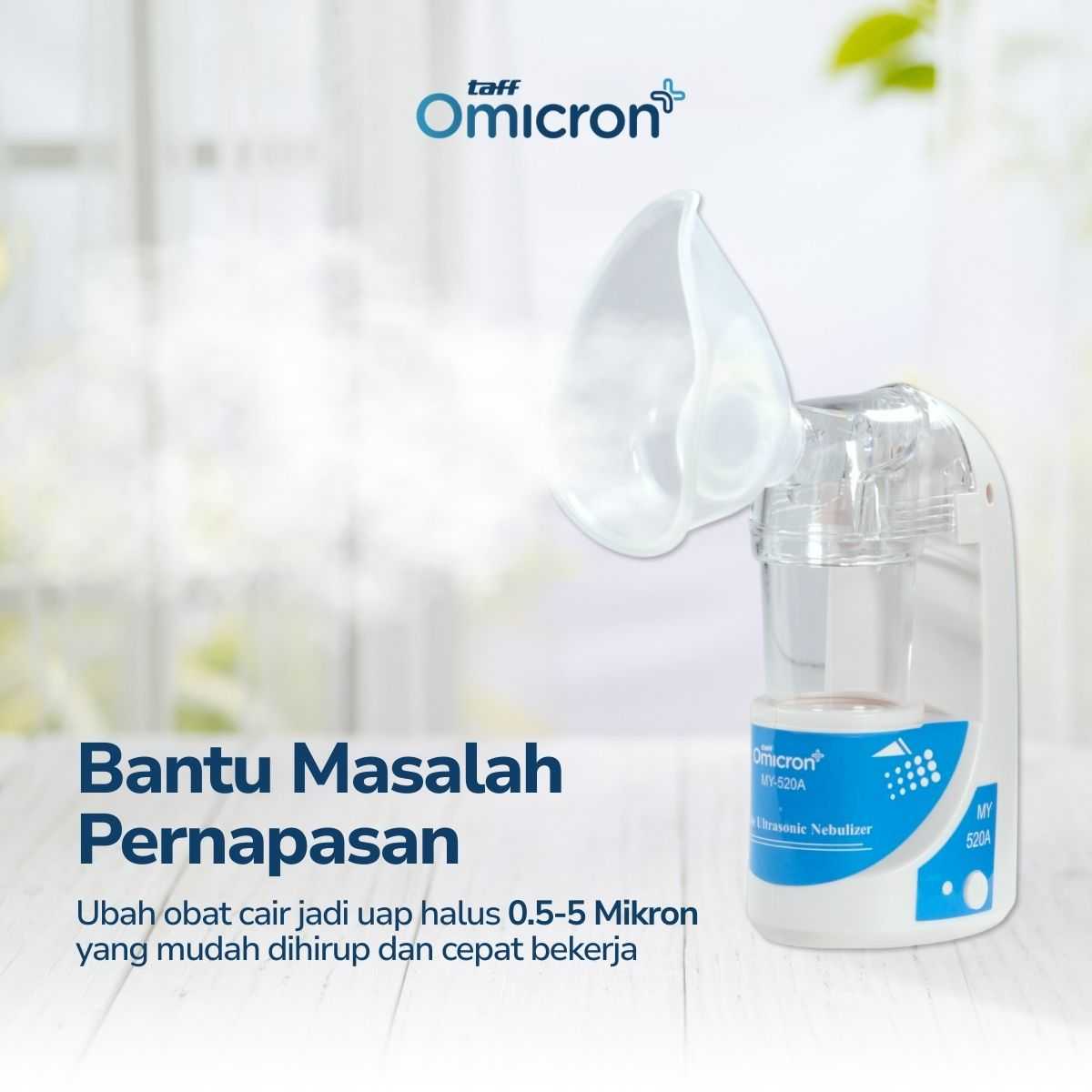 TaffOmicron Alat Terapi Pernapasan Ultrasonic Nebulizer Portable - MY-520A