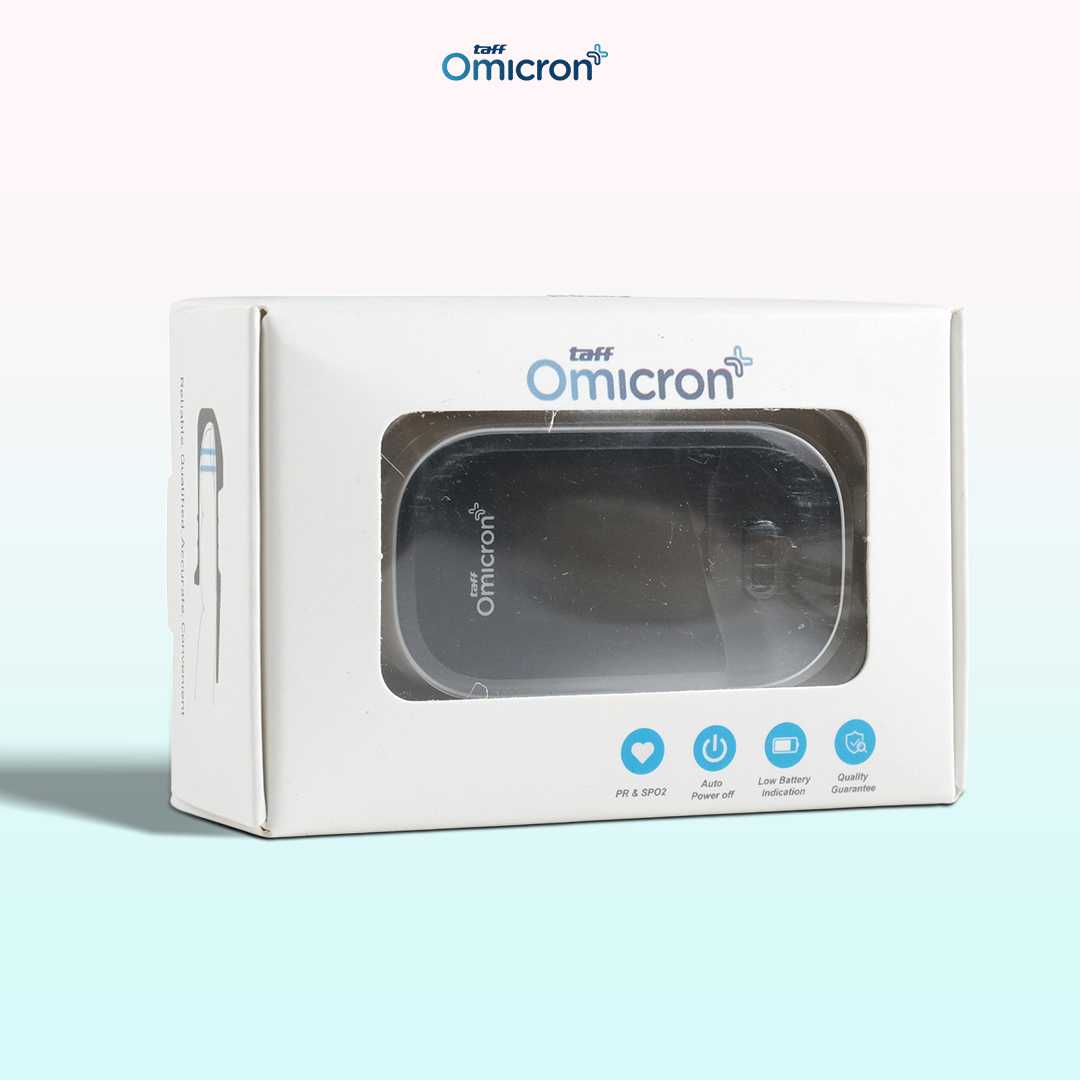 TaffOmicron Fingertip Pulse Oximeter Alat Ukur Saturasi Oksigen Darah - YK-80B